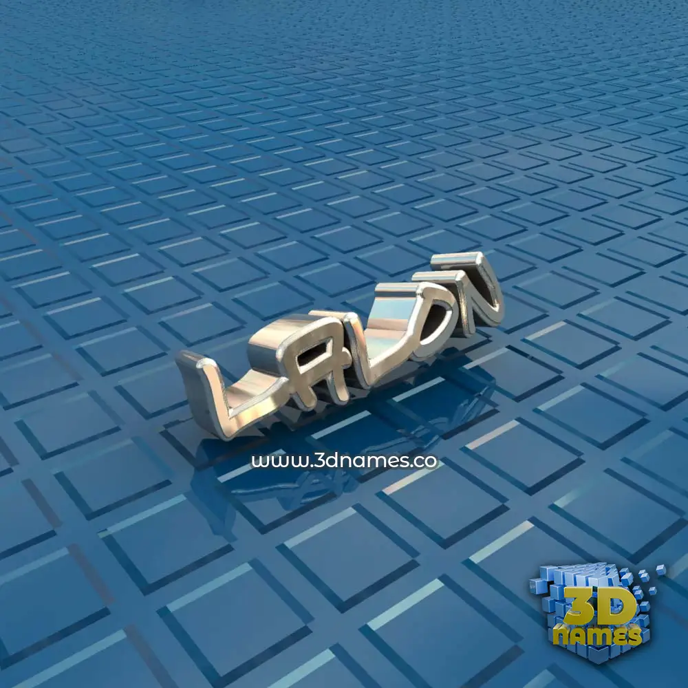 lalon in Blue Bling style - 3D name wallpaper