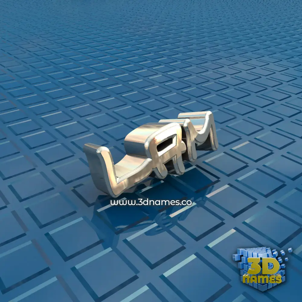 lam in Blue Bling style - 3D name wallpaper