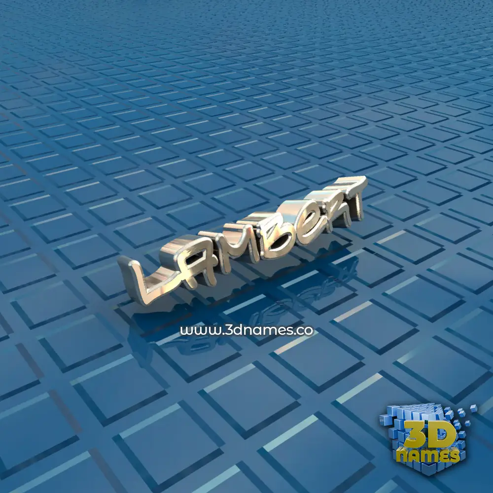 lambert in Blue Bling style - 3D name wallpaper