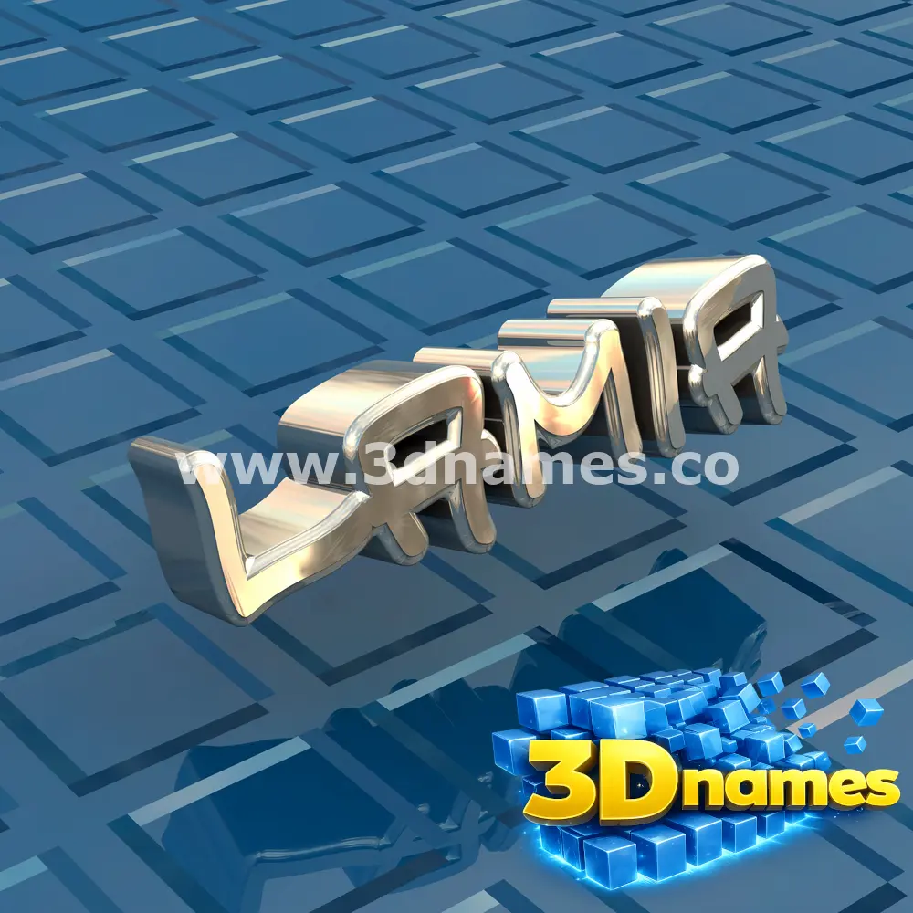 lamia in Blue Bling style - 3D name wallpaper