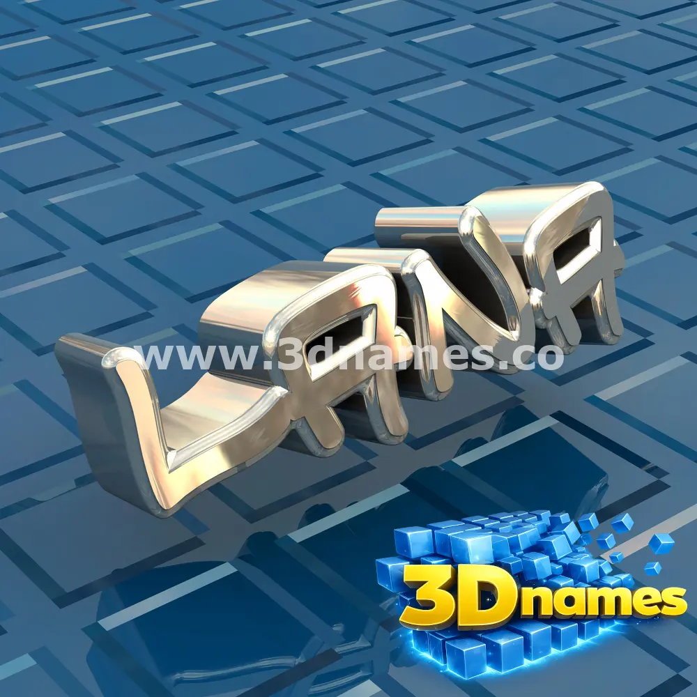 lana in Blue Bling style - 3D name wallpaper