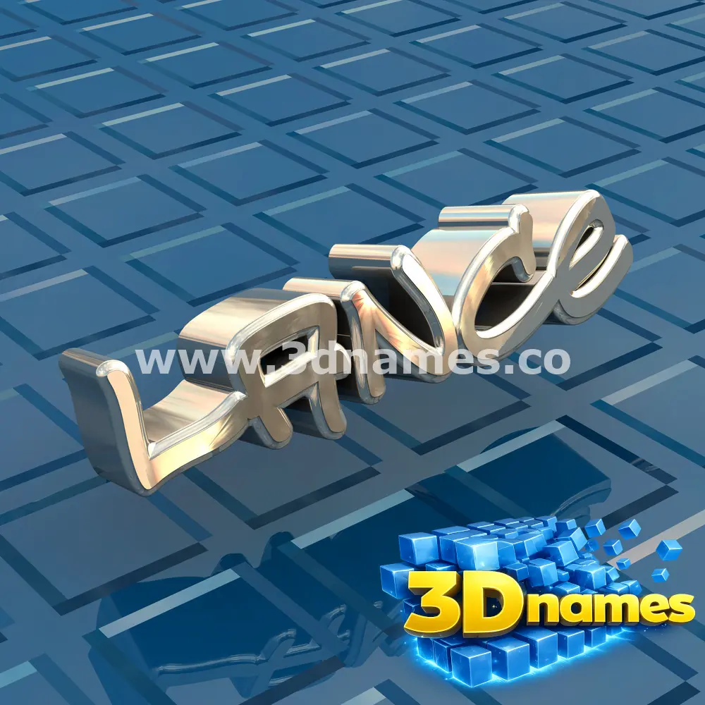 lance in Blue Bling style - 3D name wallpaper