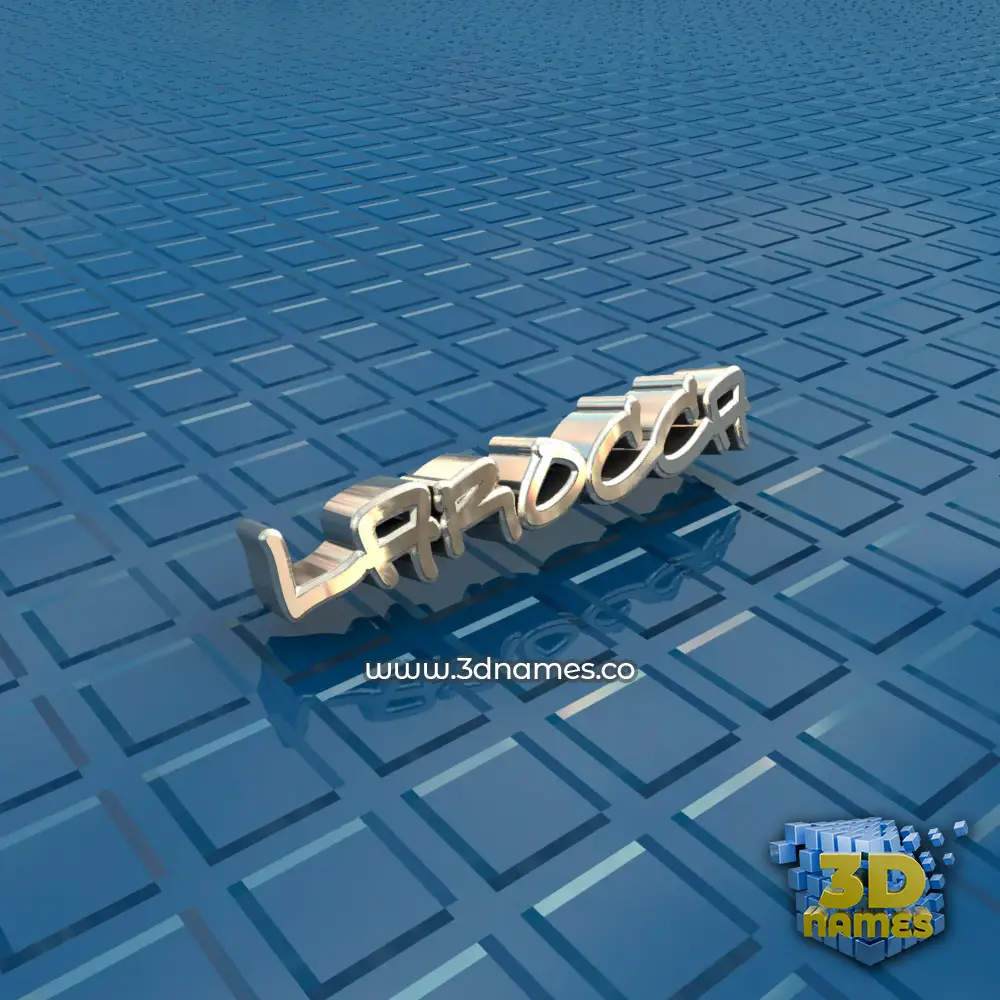 larocca in Blue Bling style - 3D name wallpaper