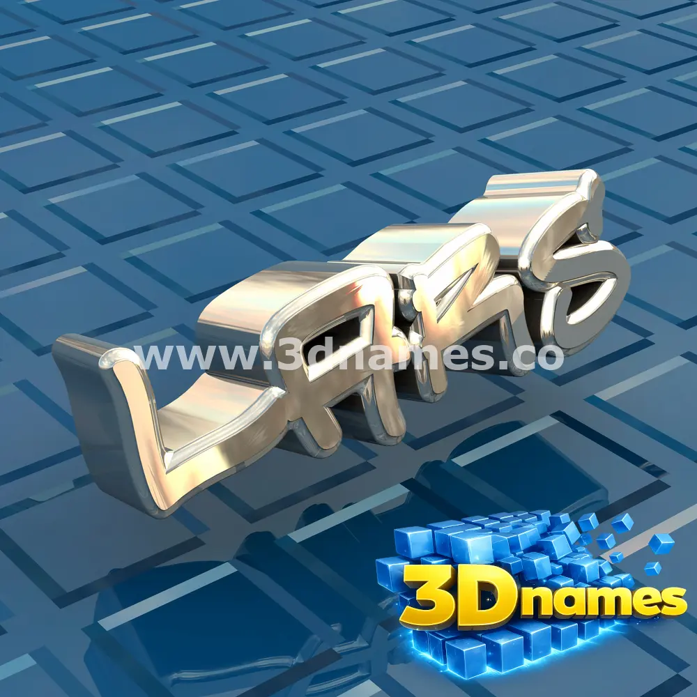 lars in Blue Bling style - 3D name wallpaper