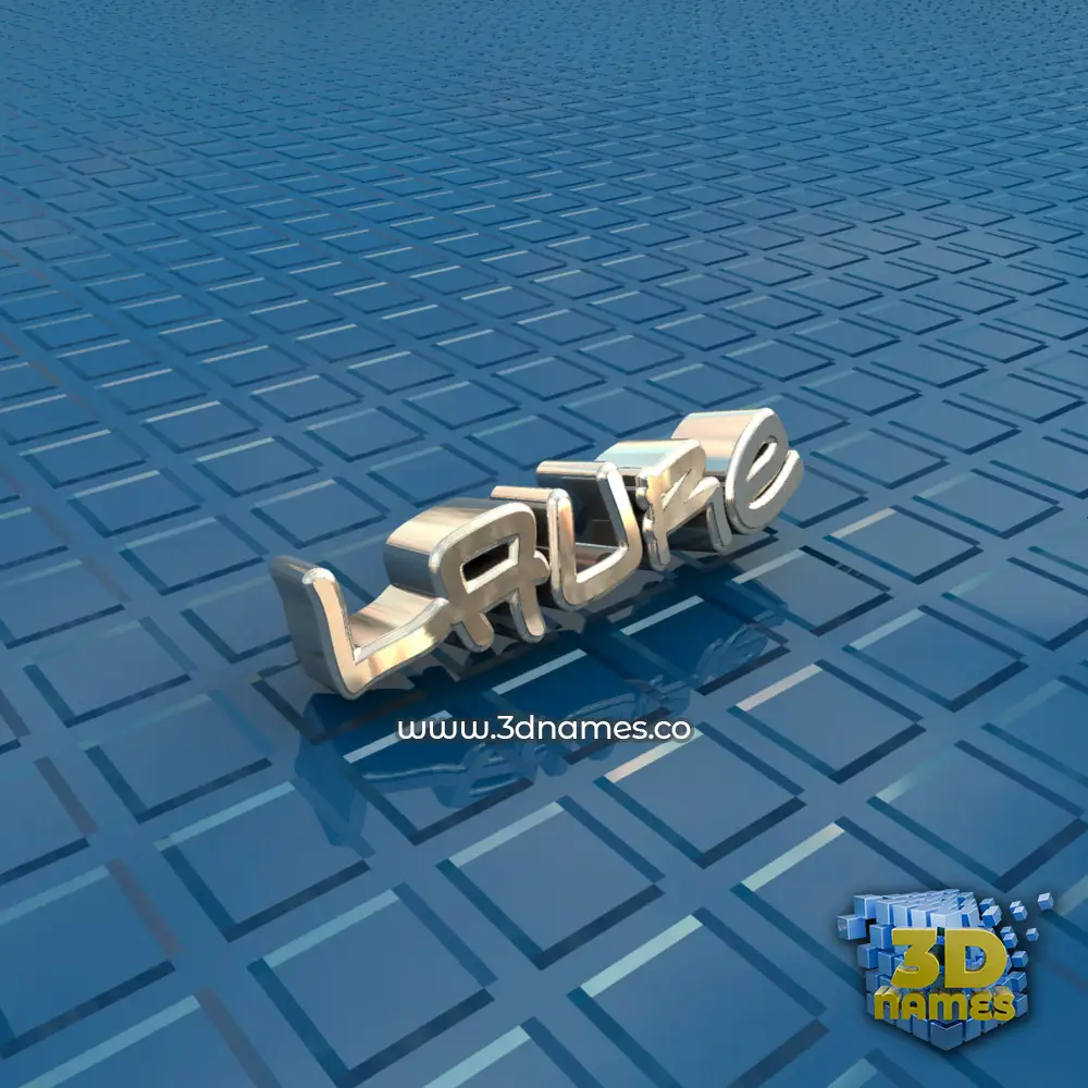 laure in Blue Bling style - 3D name wallpaper
