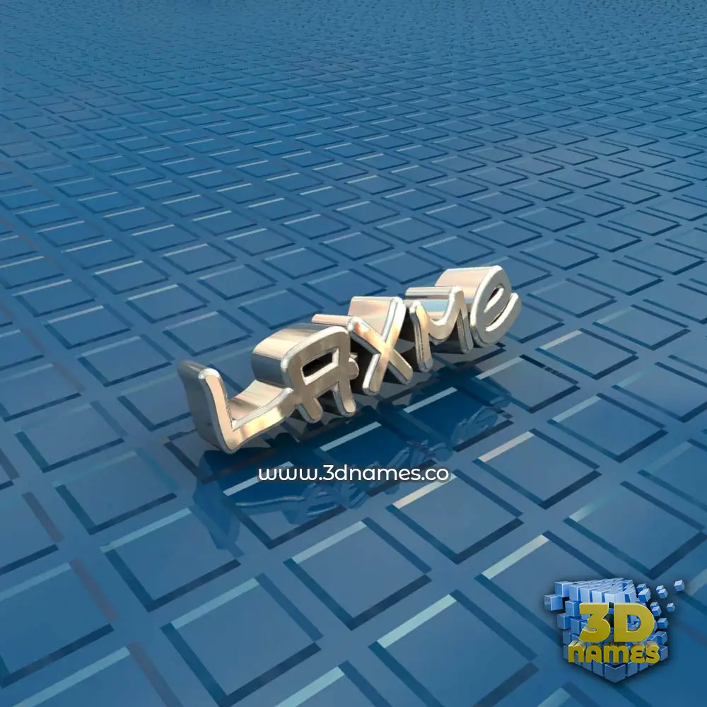 laxme in Blue Bling style - 3D name wallpaper