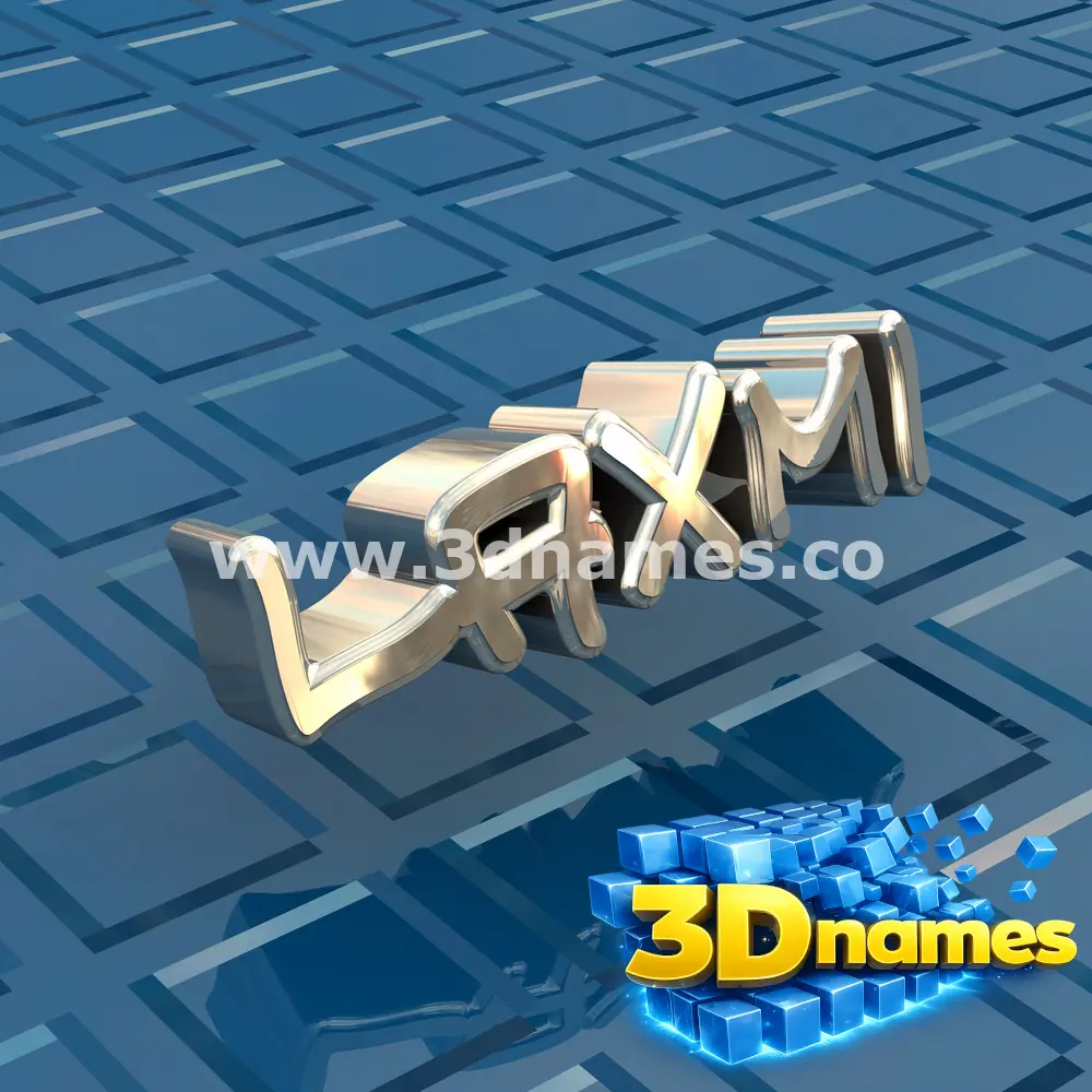 laxmi in Blue Bling style - 3D name wallpaper