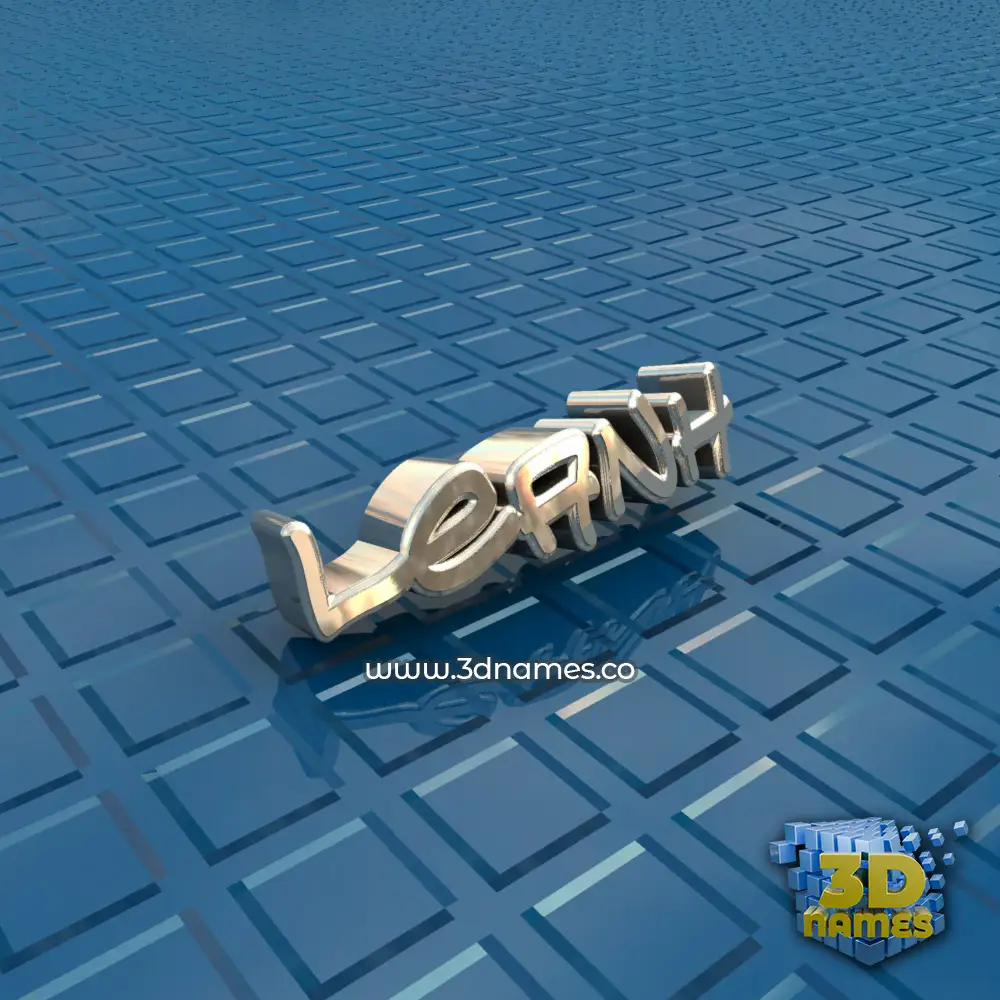 leanh in Blue Bling style - 3D name wallpaper