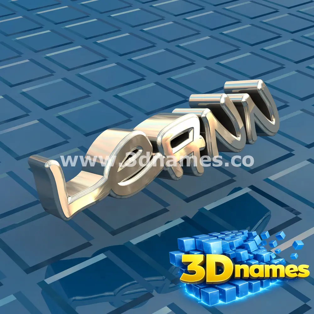 leann in Blue Bling style - 3D name wallpaper