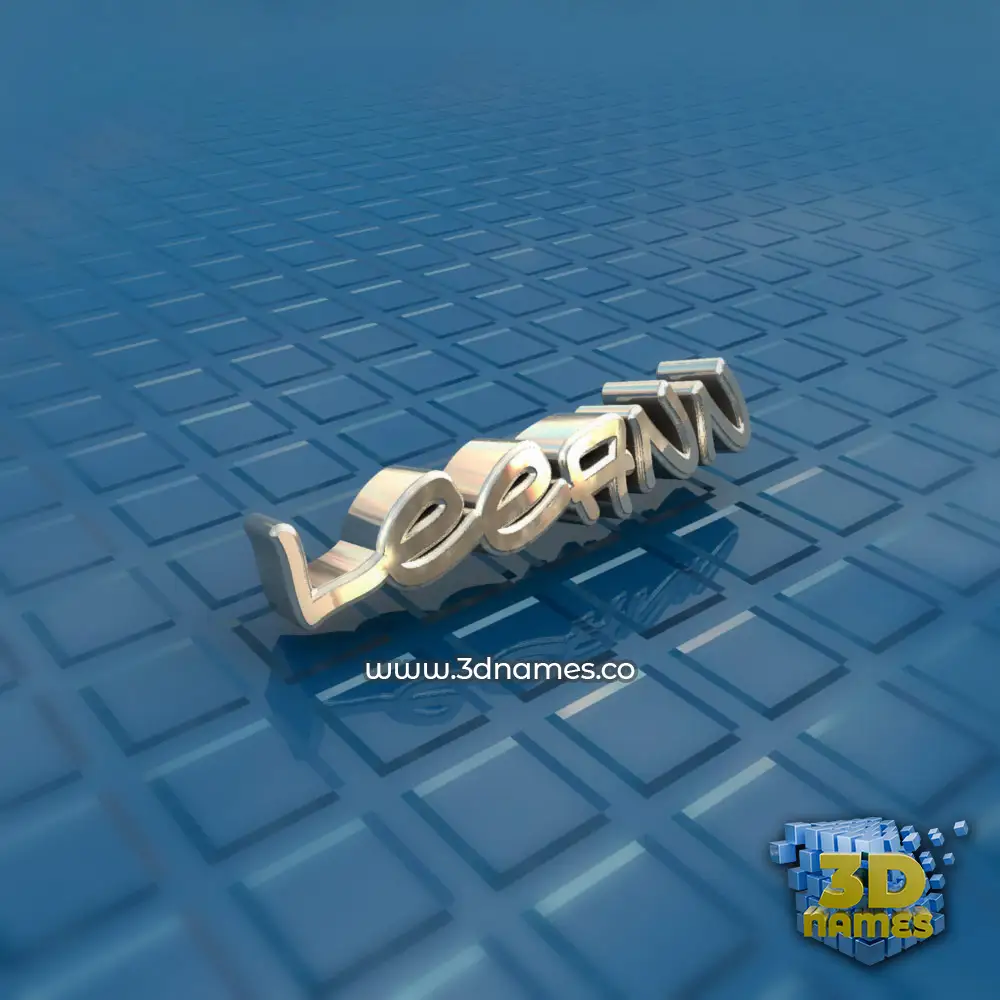 leeann in Blue Bling style - 3D name wallpaper