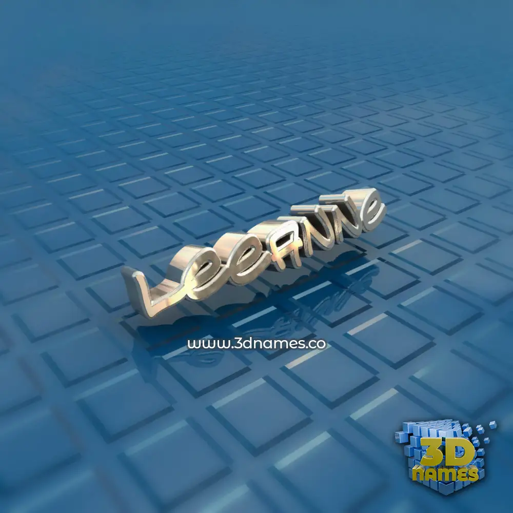 leeanne in Blue Bling style - 3D name wallpaper