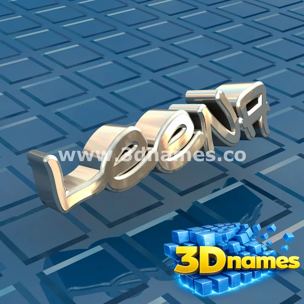 leena in Blue Bling style - 3D name wallpaper