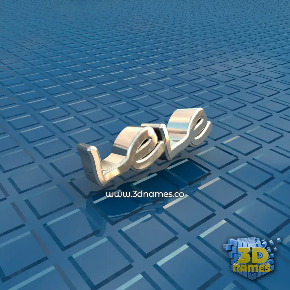 lele in Blue Bling style - 3D name wallpaper