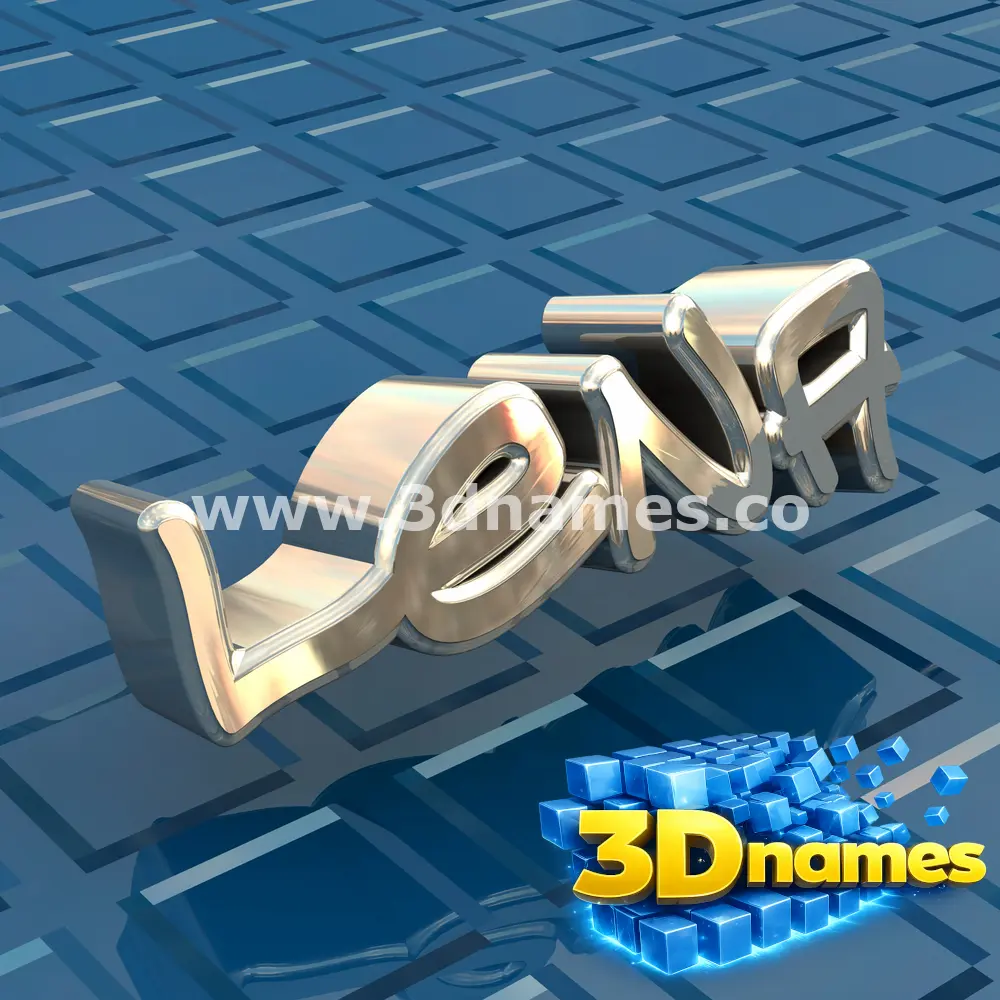 lena in Blue Bling style - 3D name wallpaper