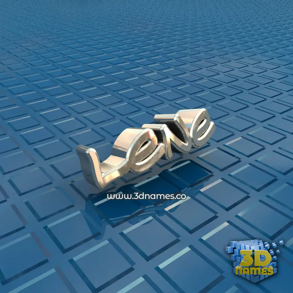 lene in Blue Bling style - 3D name wallpaper