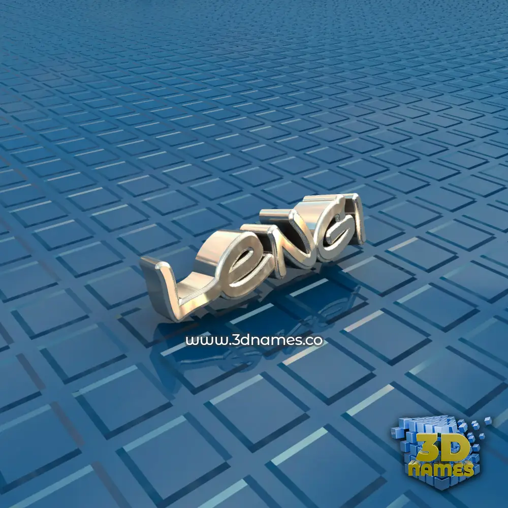 lengi in Blue Bling style - 3D name wallpaper
