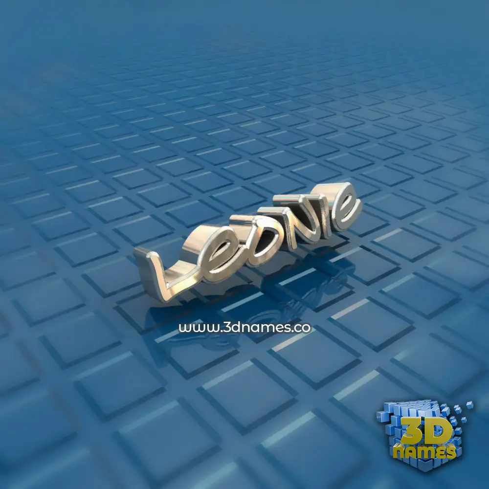 leonie in Blue Bling style - 3D name wallpaper