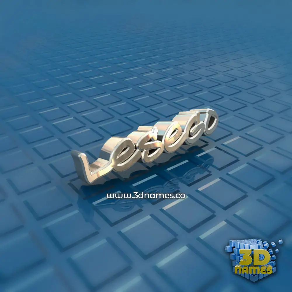 lesego in Blue Bling style - 3D name wallpaper
