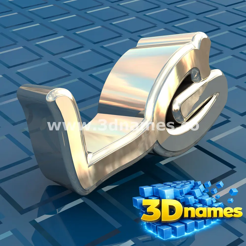 lg in Blue Bling style - 3D name wallpaper