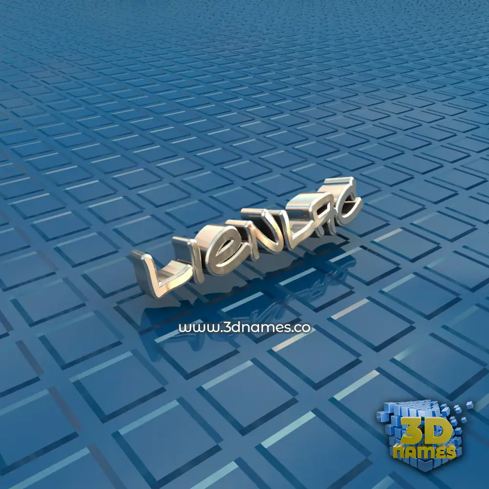 lienlac in Blue Bling style - 3D name wallpaper
