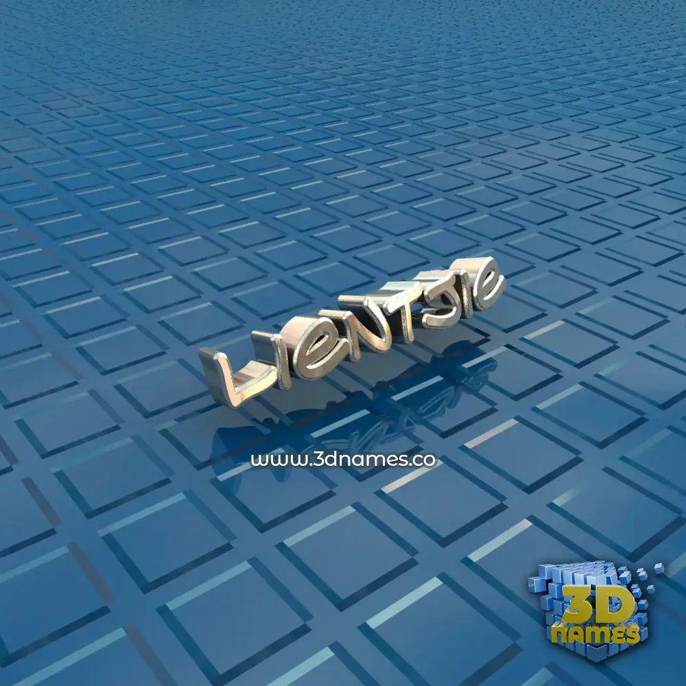 lientjie in Blue Bling style - 3D name wallpaper