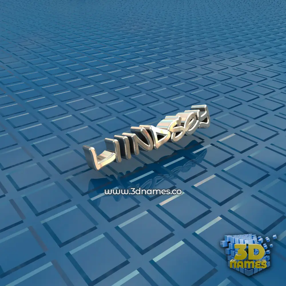 liindsey in Blue Bling style - 3D name wallpaper