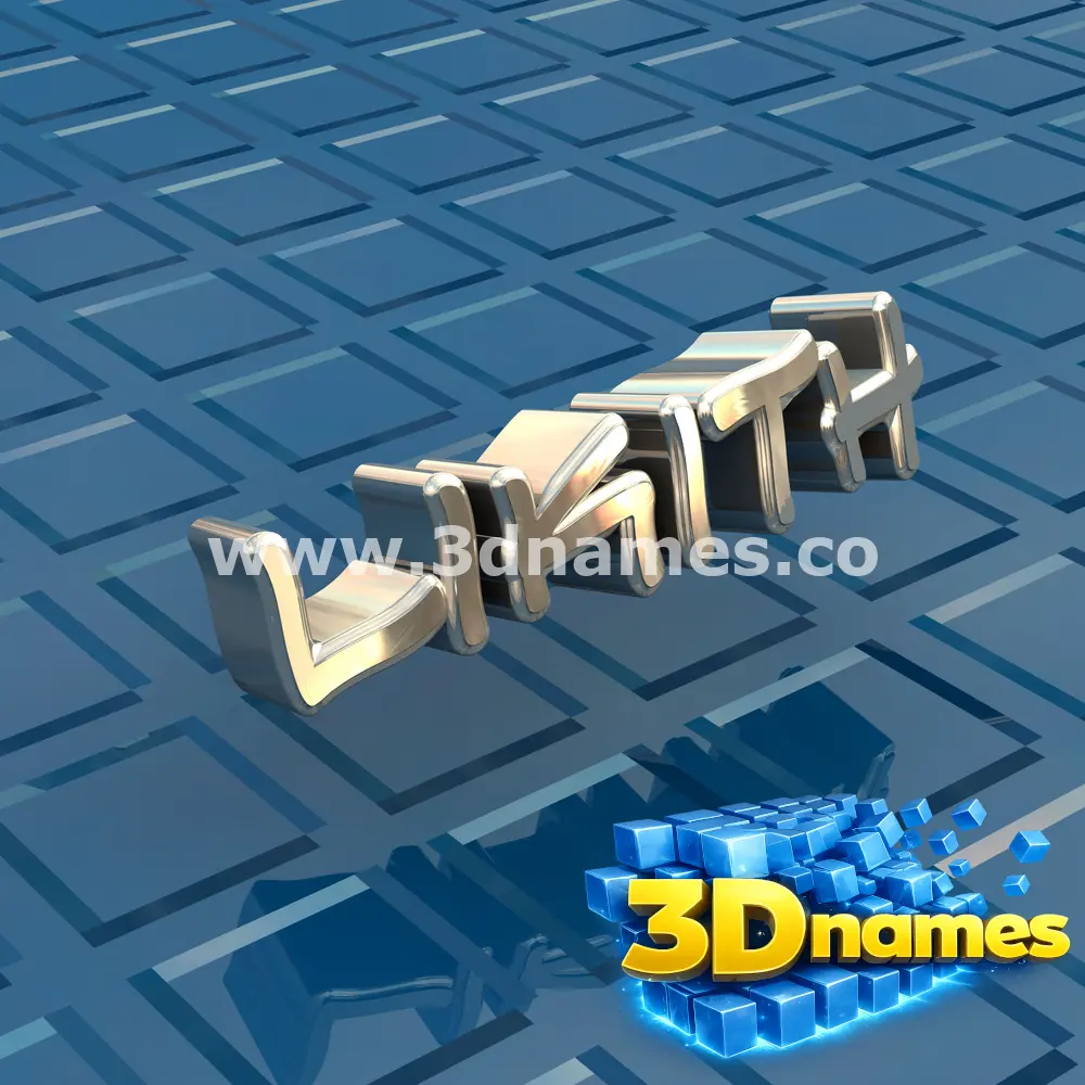 likith in Blue Bling style - 3D name wallpaper