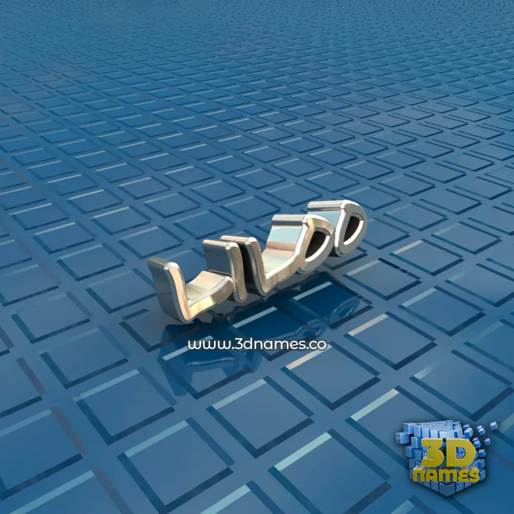 liloo in Blue Bling style - 3D name wallpaper