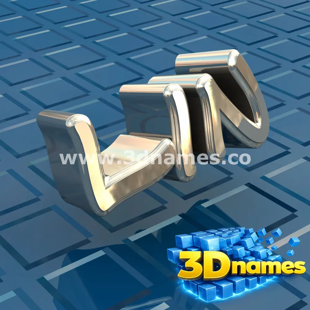 lin in Blue Bling style - 3D name wallpaper