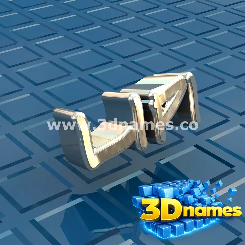 lipi in Blue Bling style - 3D name wallpaper