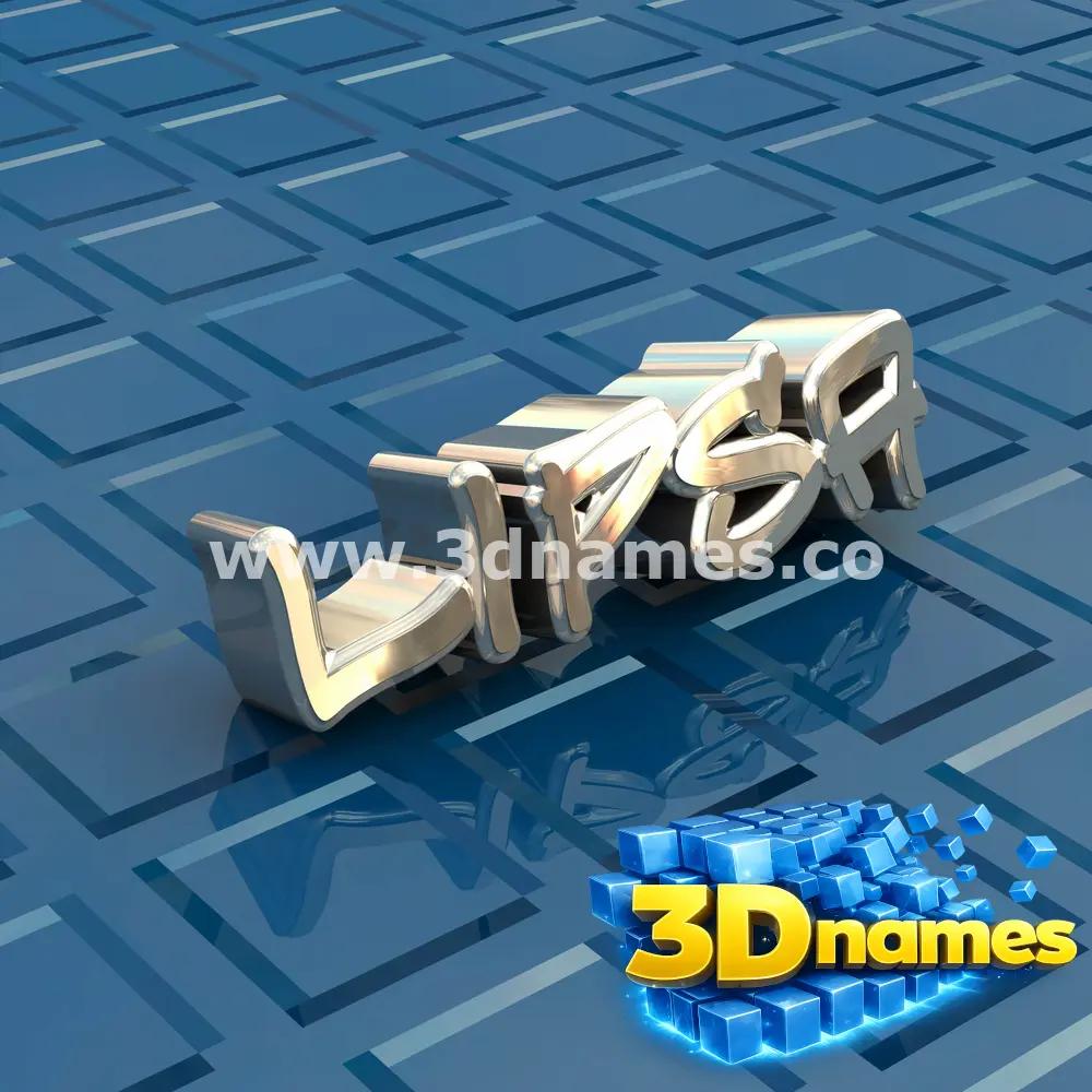 lipsa in Blue Bling style - 3D name wallpaper