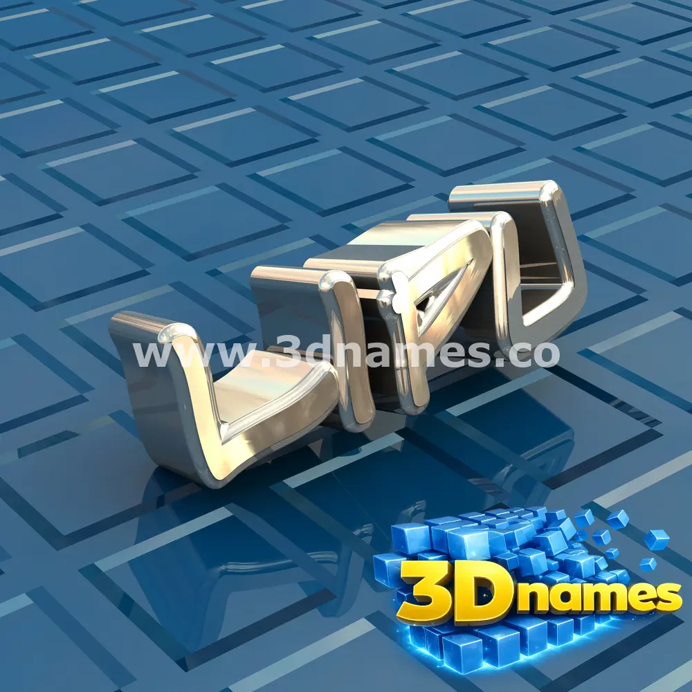 lipu in Blue Bling style - 3D name wallpaper