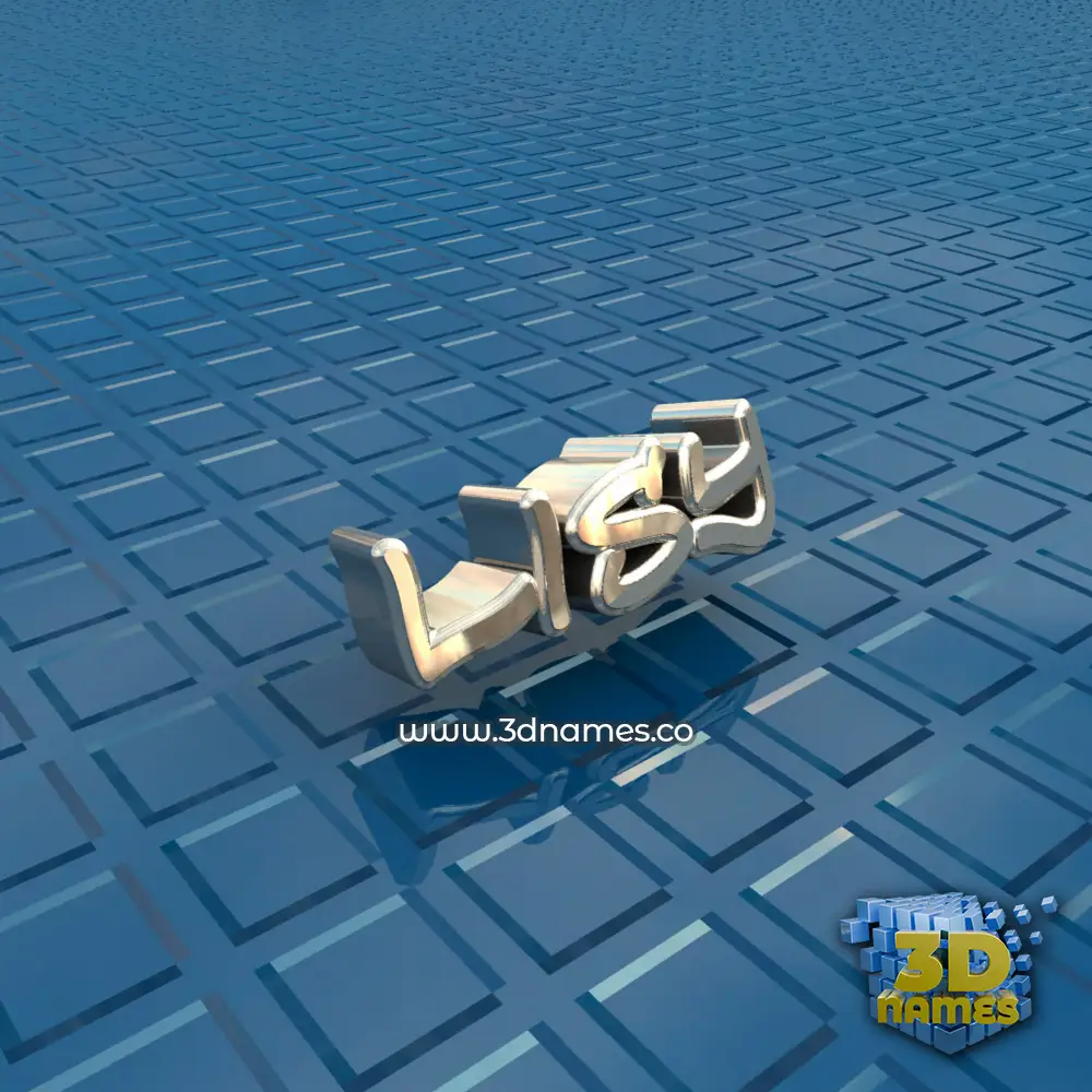 lisy in Blue Bling style - 3D name wallpaper