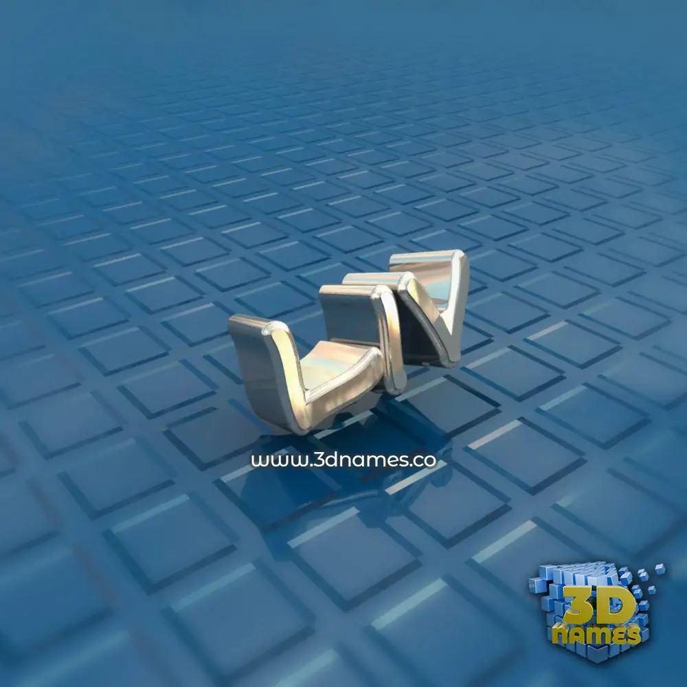 liv in Blue Bling style - 3D name wallpaper