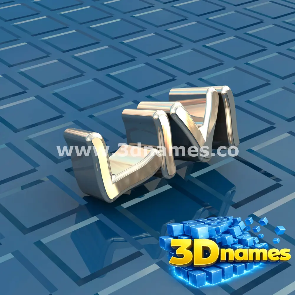 livi in Blue Bling style - 3D name wallpaper
