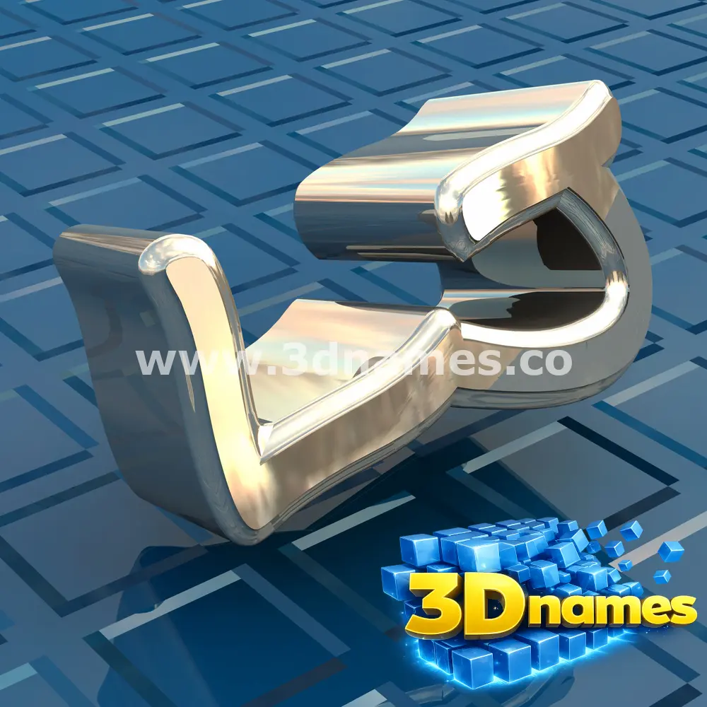 lj in Blue Bling style - 3D name wallpaper