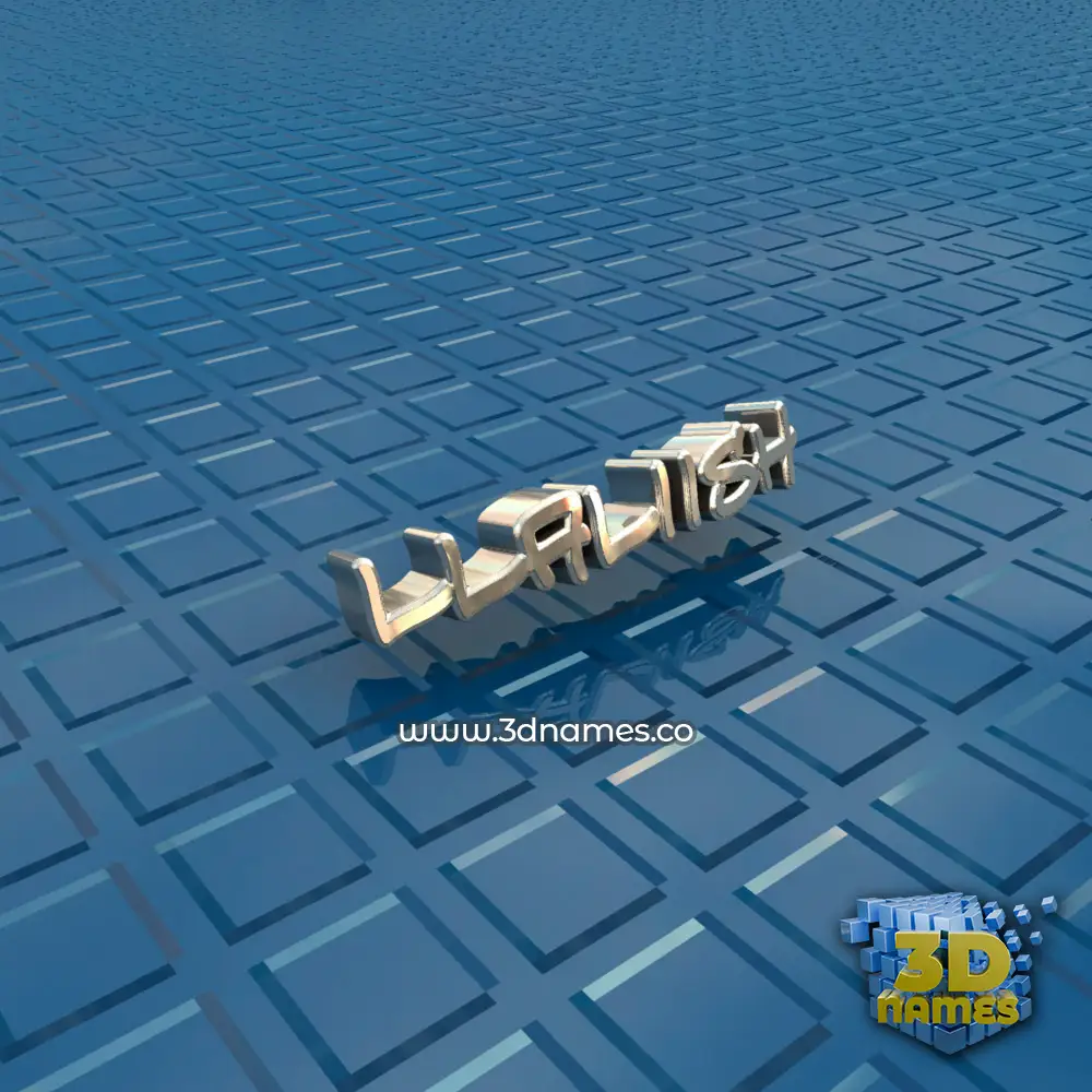 llaliish in Blue Bling style - 3D name wallpaper