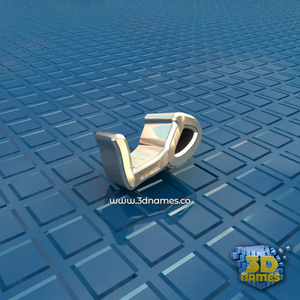 lo in Blue Bling style - 3D name wallpaper