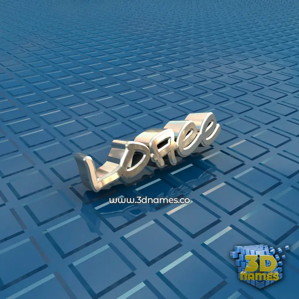 loaee in Blue Bling style - 3D name wallpaper