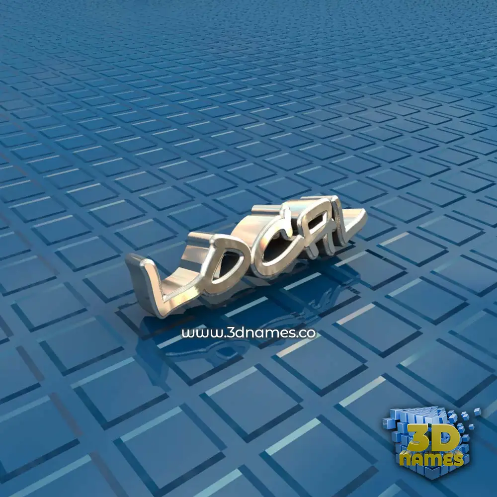 local in Blue Bling style - 3D name wallpaper
