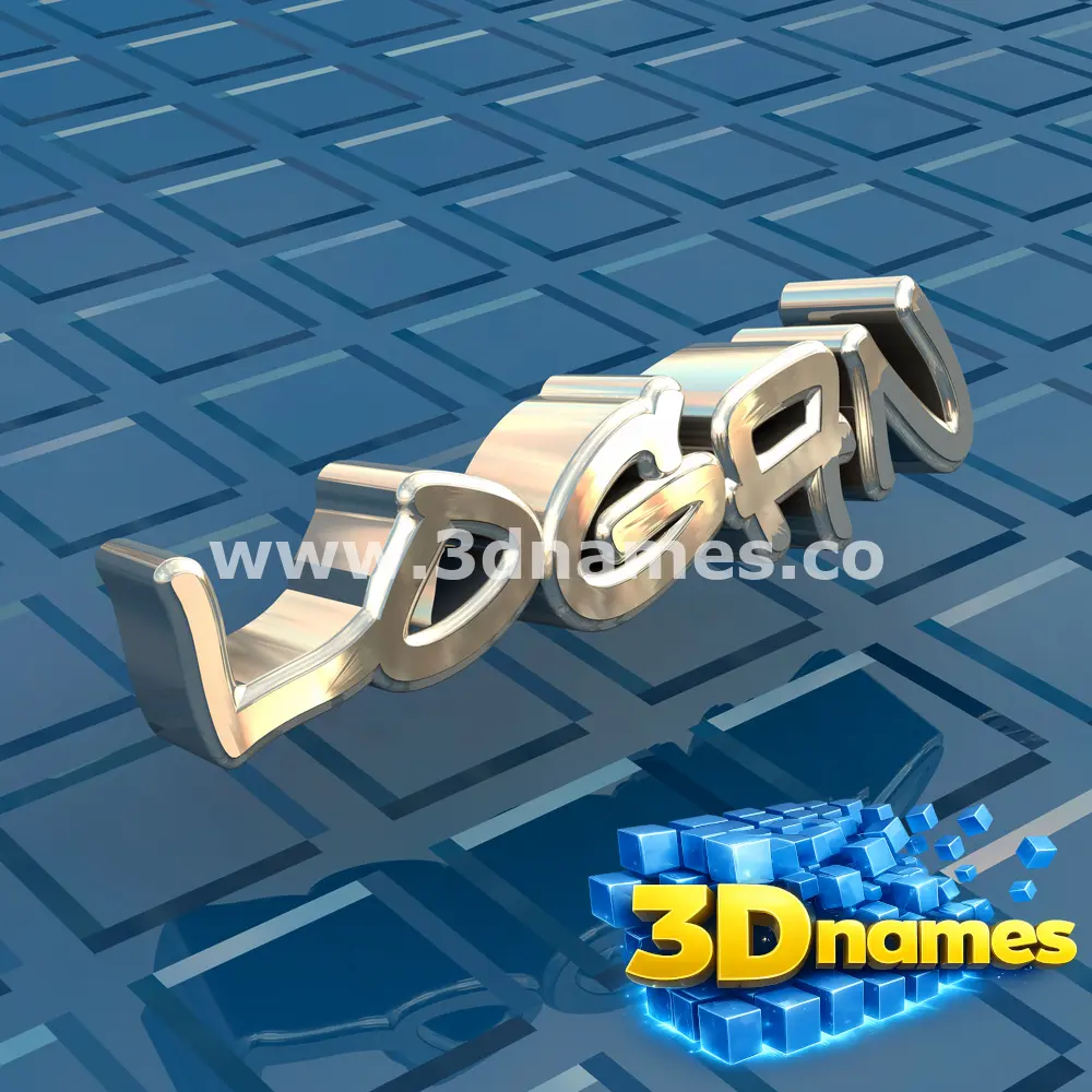 logan in Blue Bling style - 3D name wallpaper