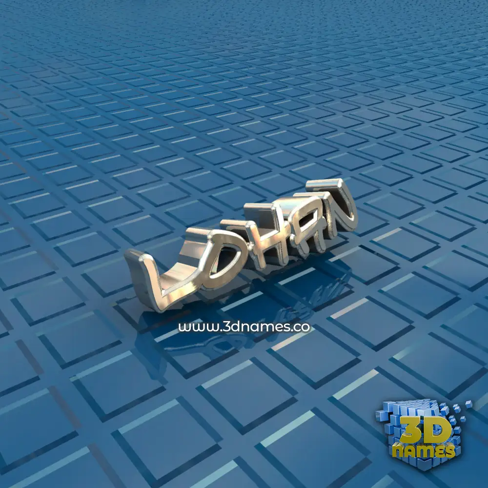 lohan in Blue Bling style - 3D name wallpaper