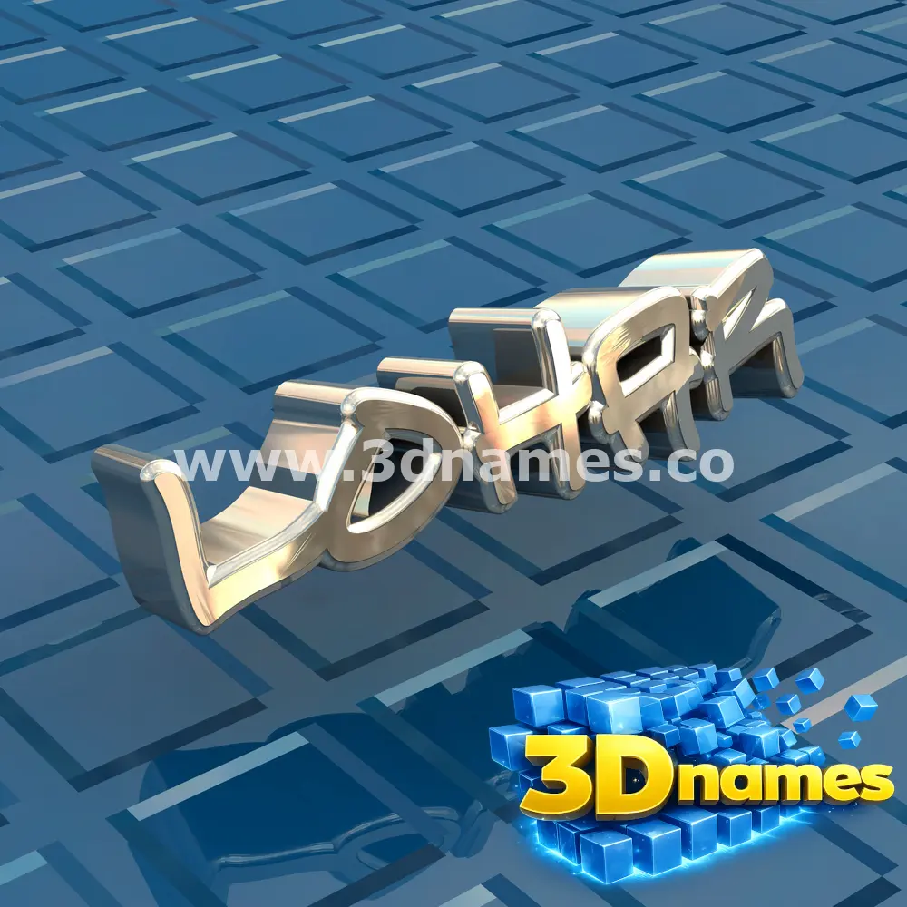 lohar in Blue Bling style - 3D name wallpaper
