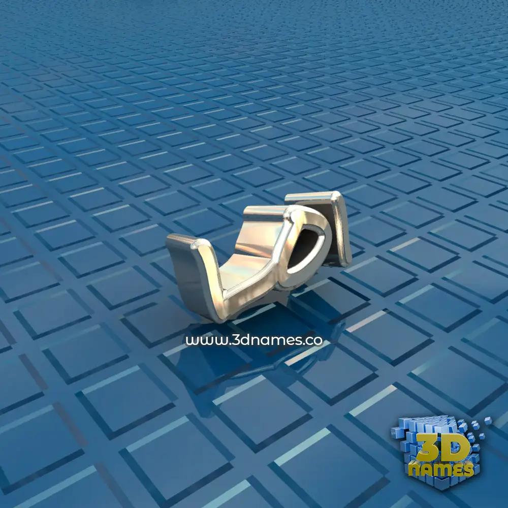 loi in Blue Bling style - 3D name wallpaper