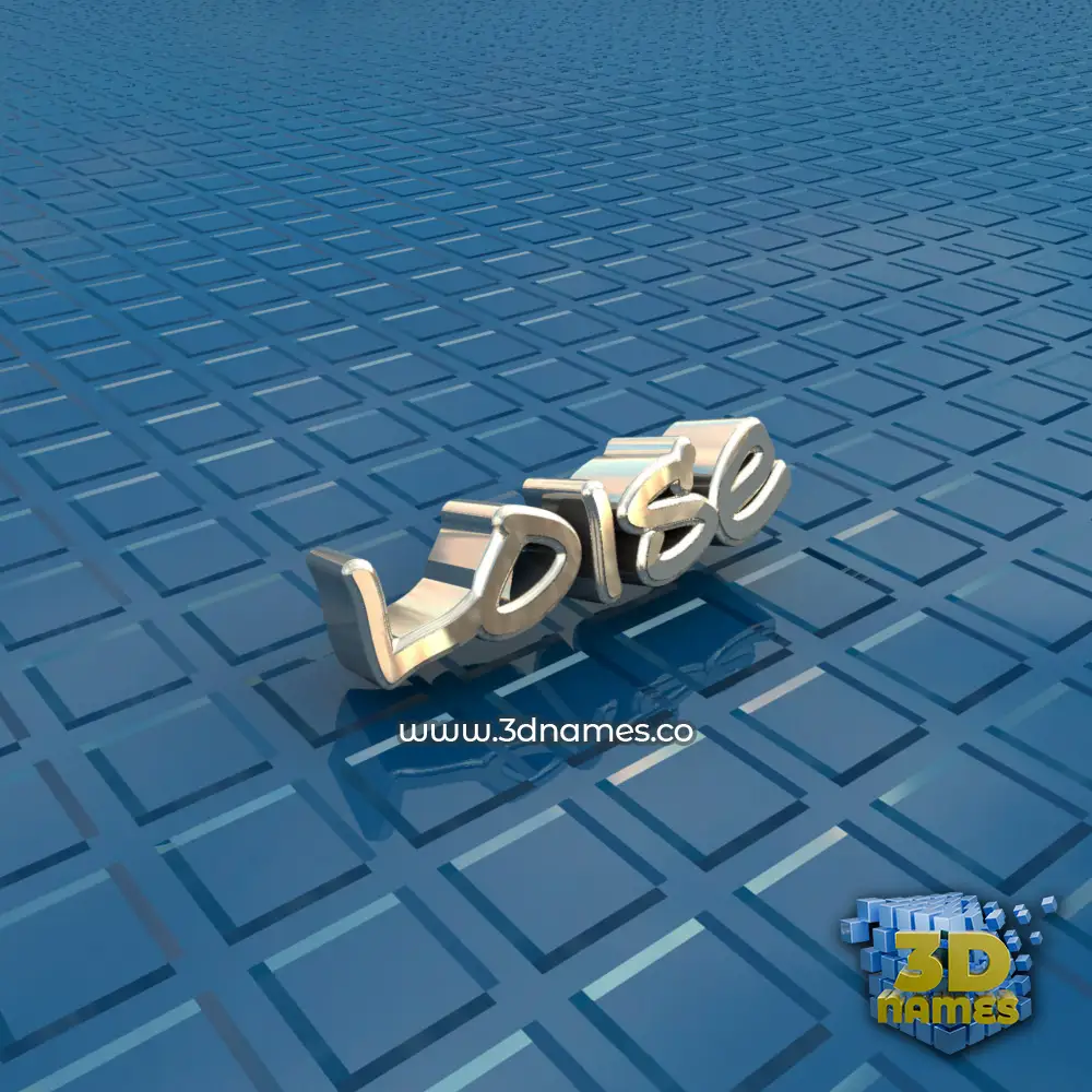 loise in Blue Bling style - 3D name wallpaper