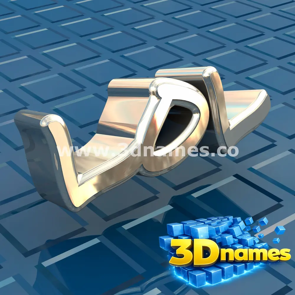 lol in Blue Bling style - 3D name wallpaper