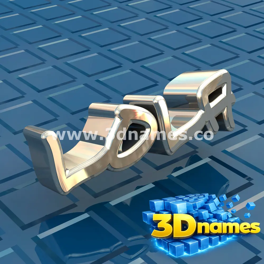 lola in Blue Bling style - 3D name wallpaper