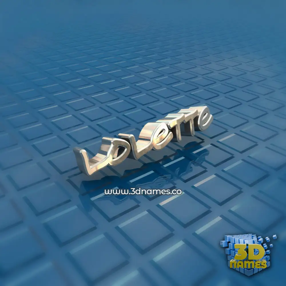 lolette in Blue Bling style - 3D name wallpaper