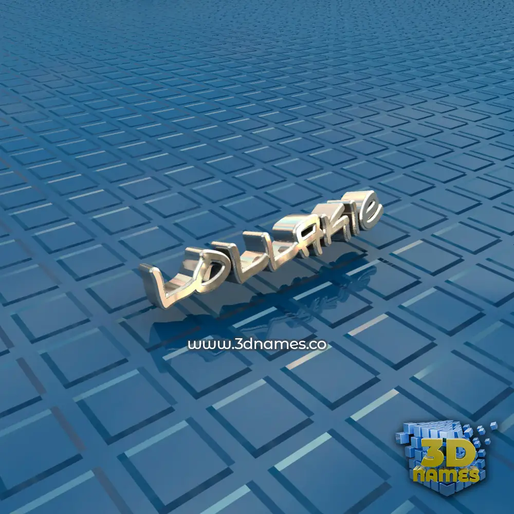 lollakie in Blue Bling style - 3D name wallpaper