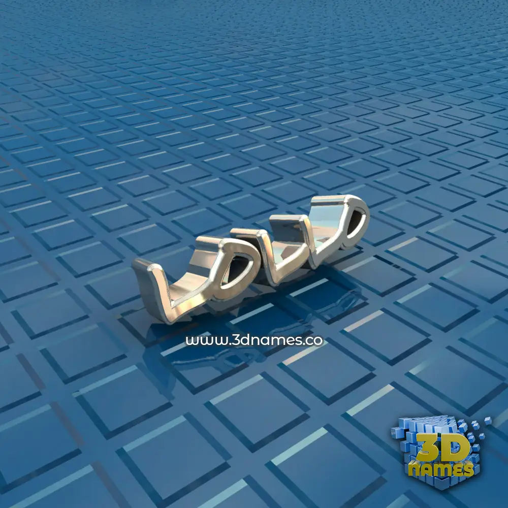 lollo in Blue Bling style - 3D name wallpaper